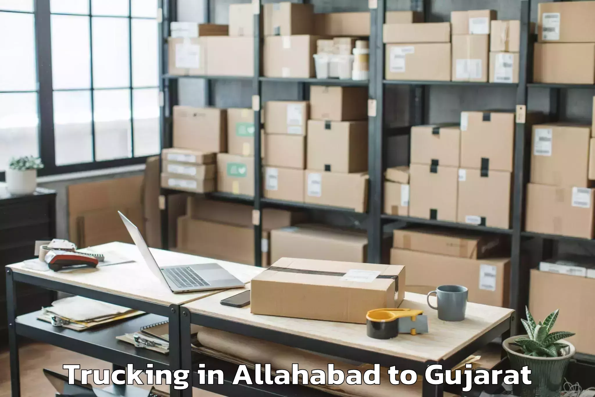 Professional Allahabad to Anjar Trucking